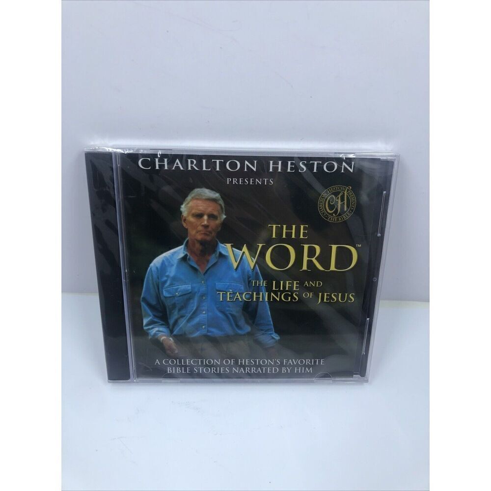 CHARLTON HESTON PRESENTS THE WORD The Life And Teachings Of Jesus CD. Sealed